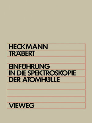 cover image of Einführung in die Spektroskopie der Atomhülle